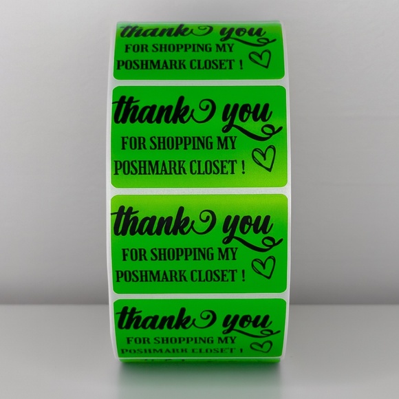 Thank You for Shopping My Poshmark Closet Stickers | THANK YOU STICKERS - Picture 2 of 11